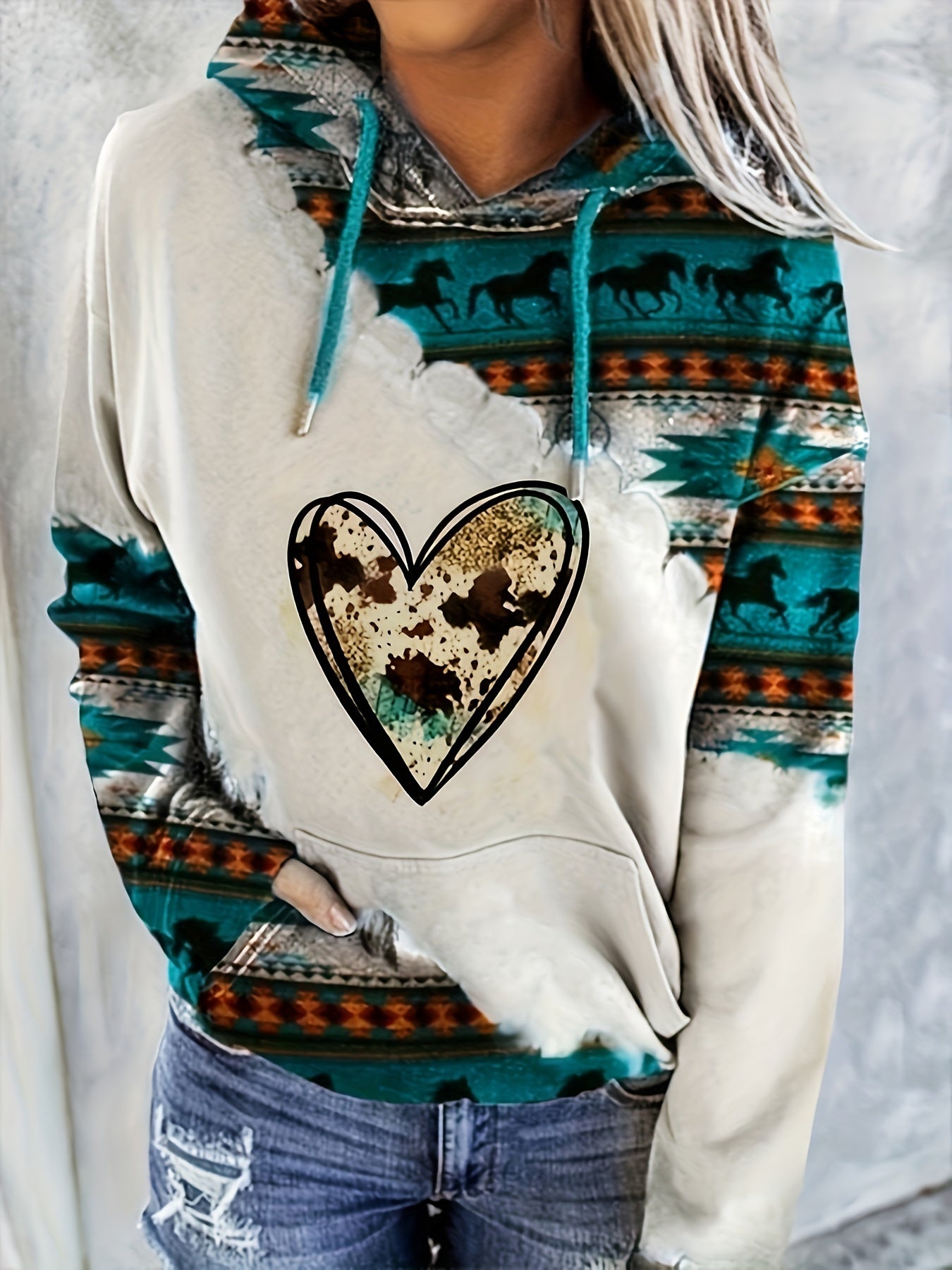 CD | Hanorac cu model aztec