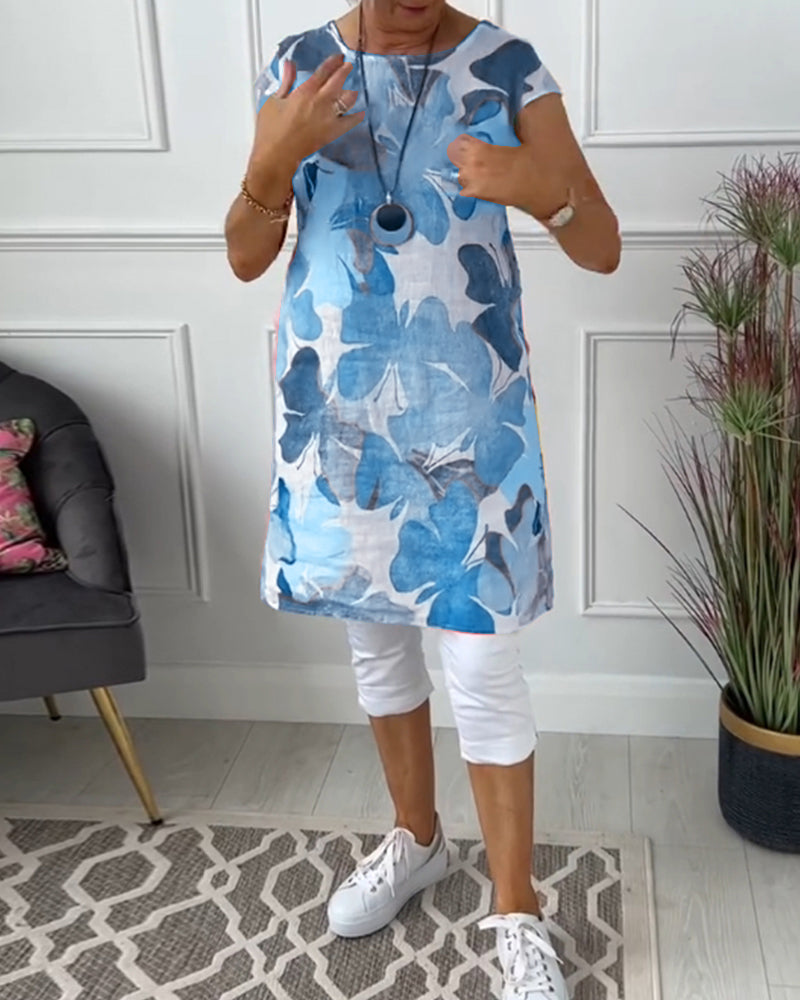CD - Rochie casual cu flori