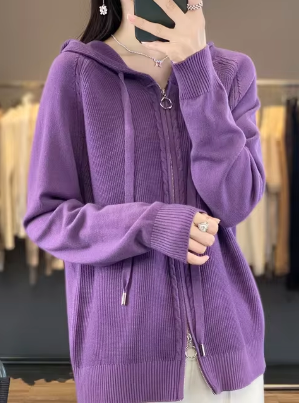 CD | Cardigan de iarnă relaxat și elegant