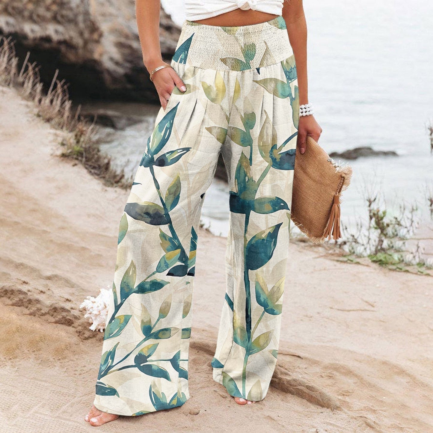 CD | Pantaloni imprimați eleganți și confortabili