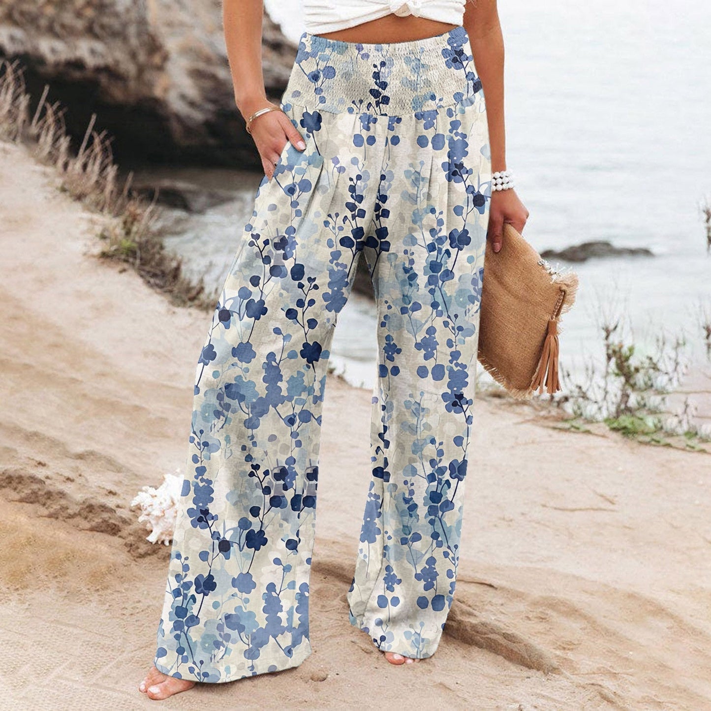 CD | Pantaloni imprimați eleganți și confortabili