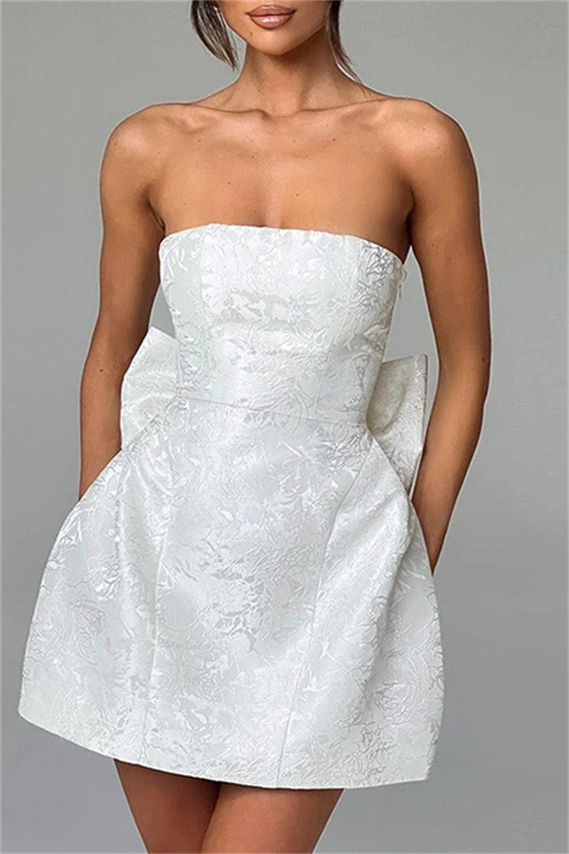 CD | Bustier rochie mini jacquard