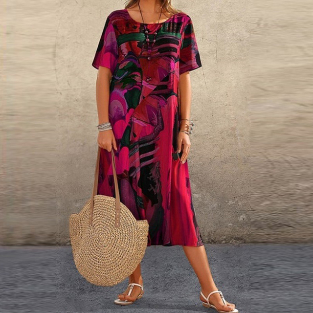 CD - Rochie florală confortabilă