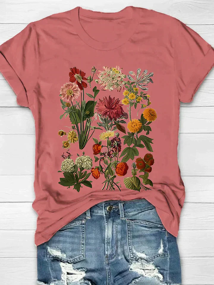 CD | Tricou casual cu model floral