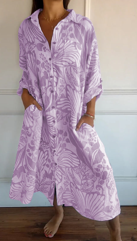 CD | Rochie maxi clasică fluidă
