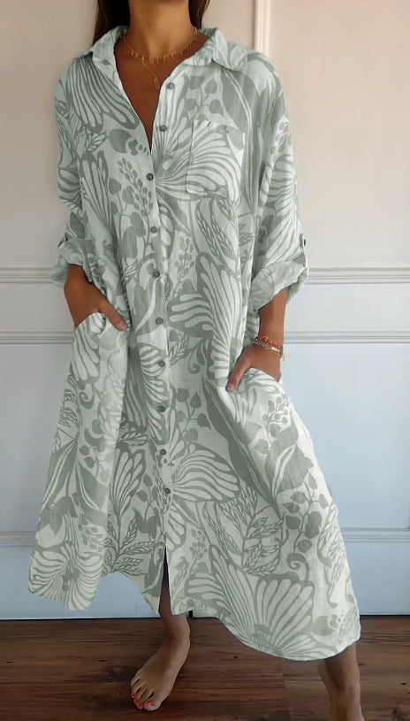CD | Rochie maxi clasică fluidă