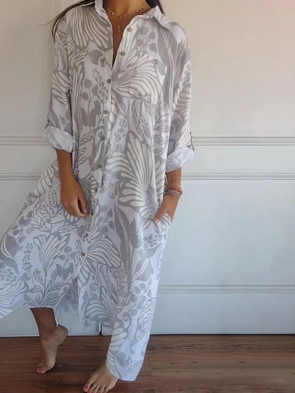 CD | Rochie maxi clasică fluidă