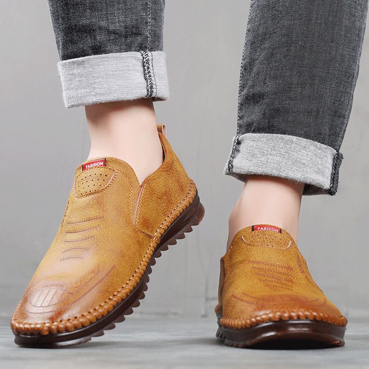 CD | Bărbați Casual Slip-On Loafers din piele