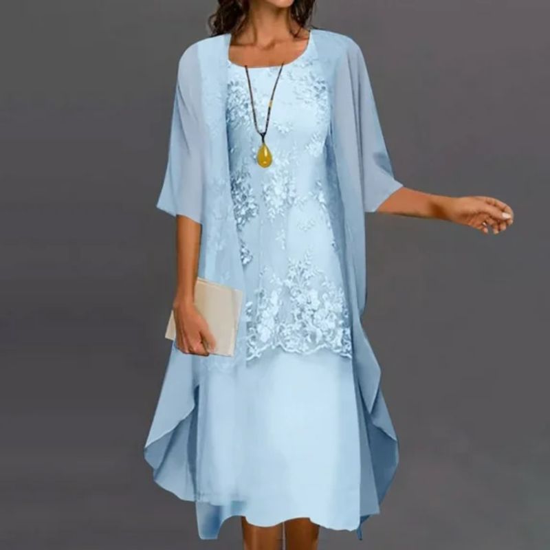 CD | Rochie mini cu model floral pentru femei | Set