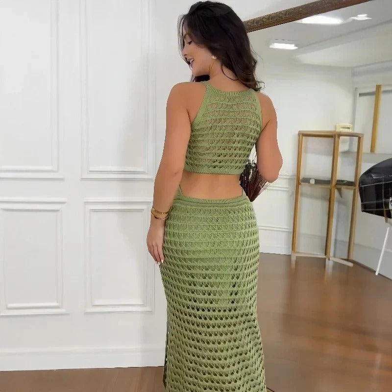 CD | rochie maxi elegantă cu decupaje