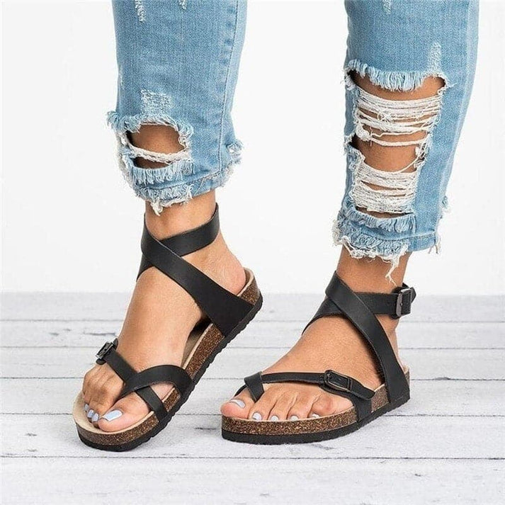 CD | | Sandale elegante cu barete din piele