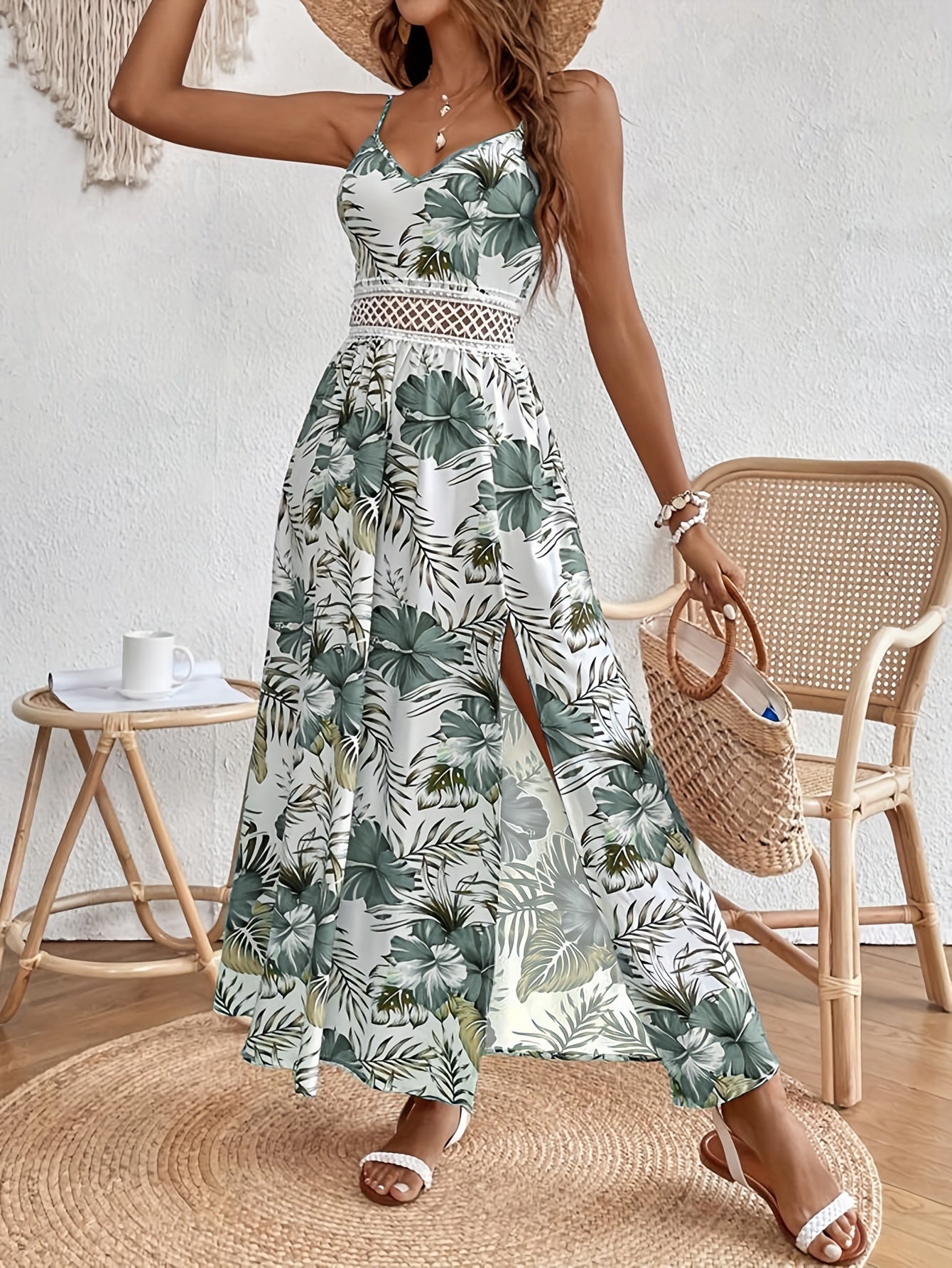 CD | Rochie maxi florală elegantă