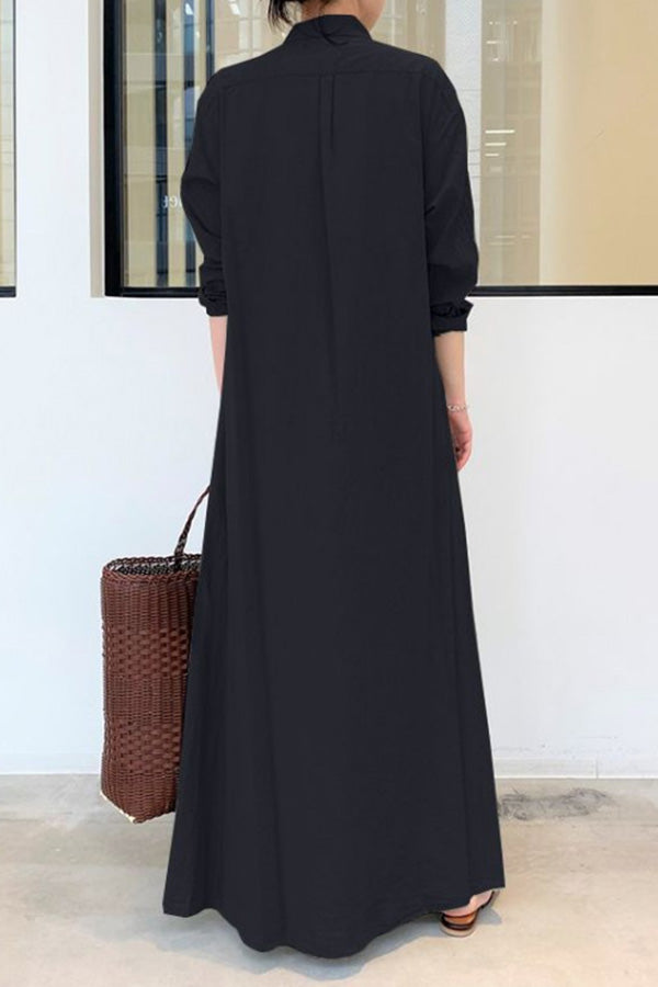CD | Long Sleeve Simple Casual rochie lungă