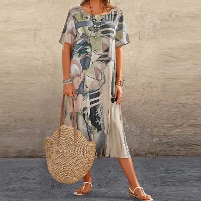 CD - Rochie florală confortabilă