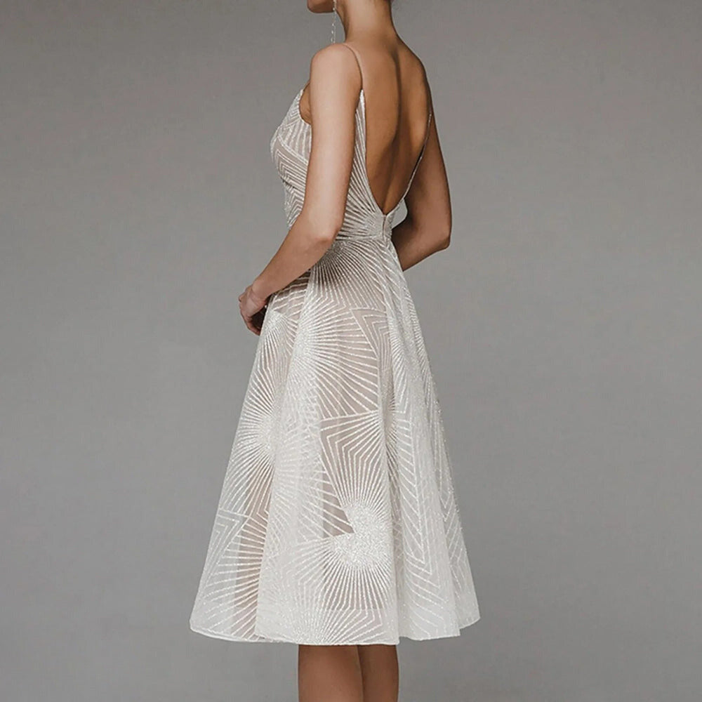 CD | Rochie midi elegantă imprimată