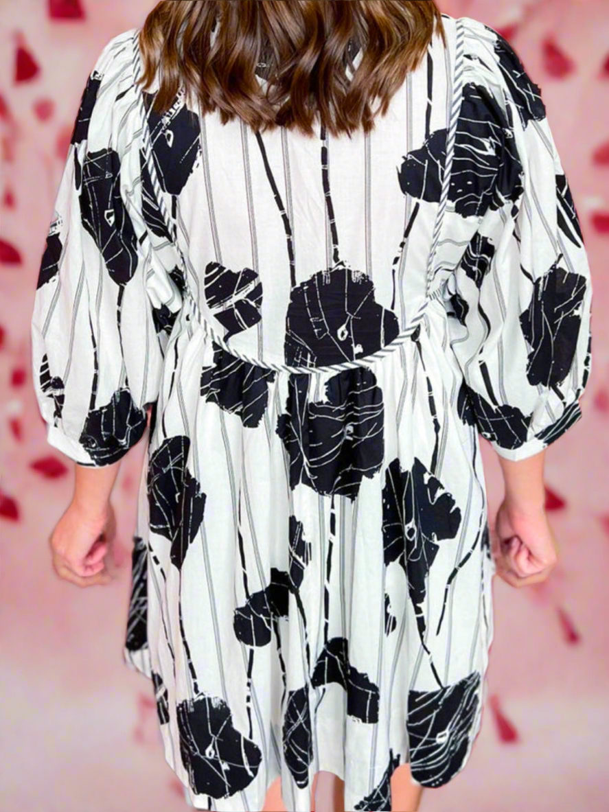 CD | Rochie mini Floral Noir