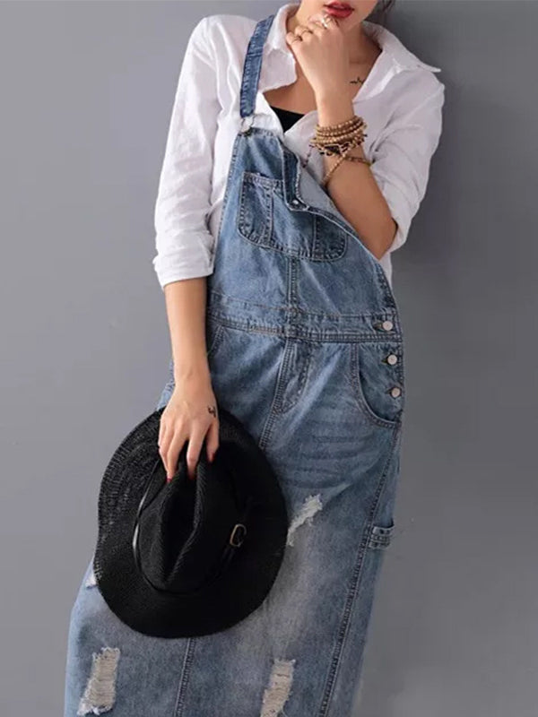 CD - Rochie midi din denim