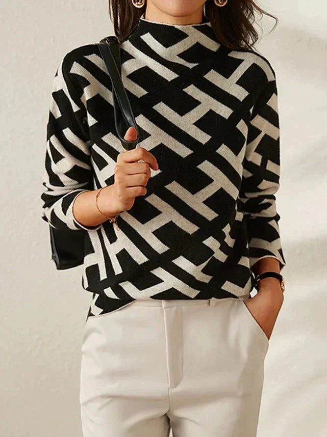 CD | Elegant și elegant jumper imprimat