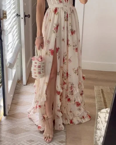 CD | Rochie maxi florală elegantă