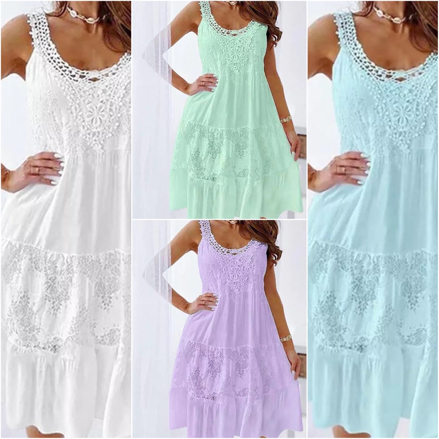 CD | "Siera" Rochie din dantelă cu model
