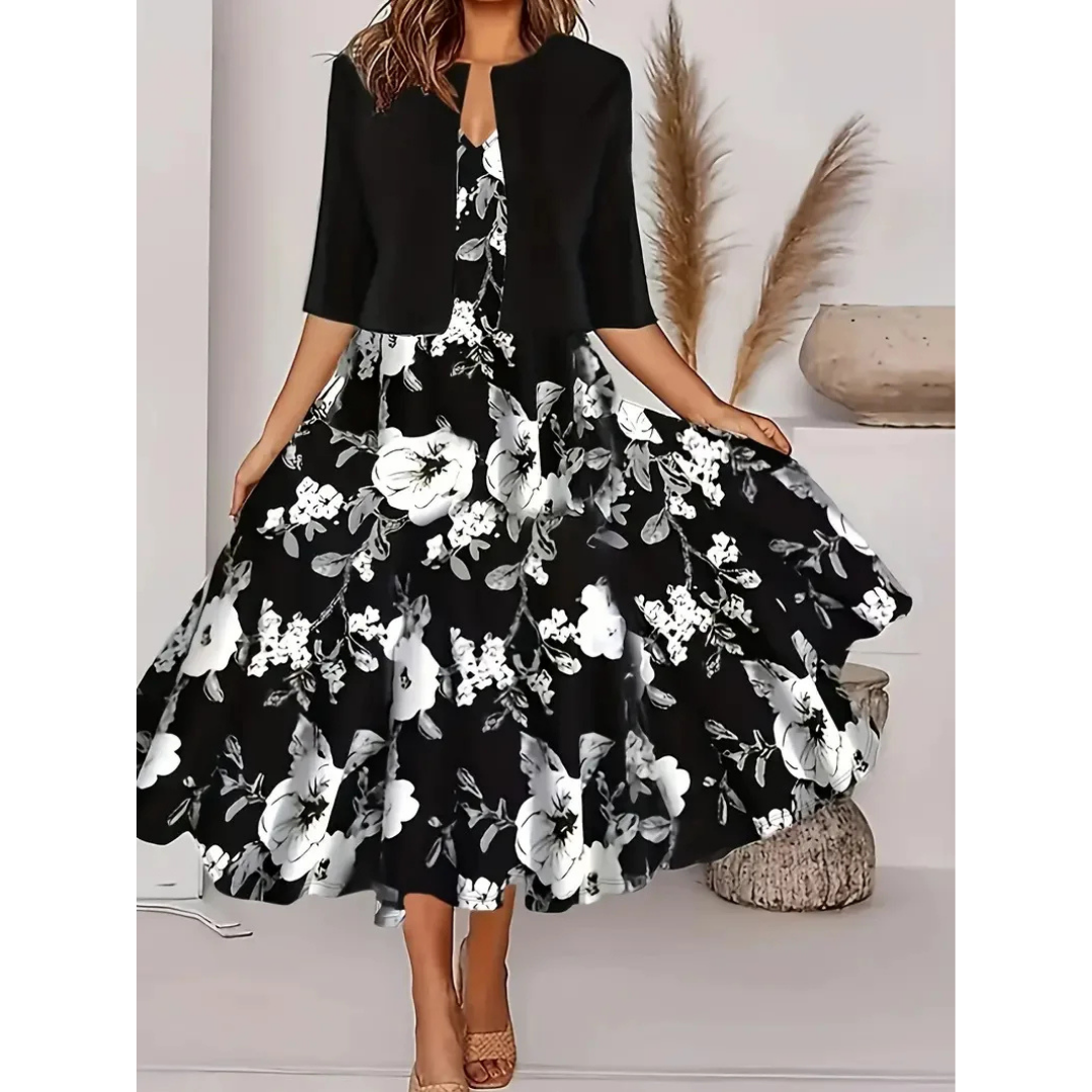 CD | Rochie mini plisată cu mâneci scurte