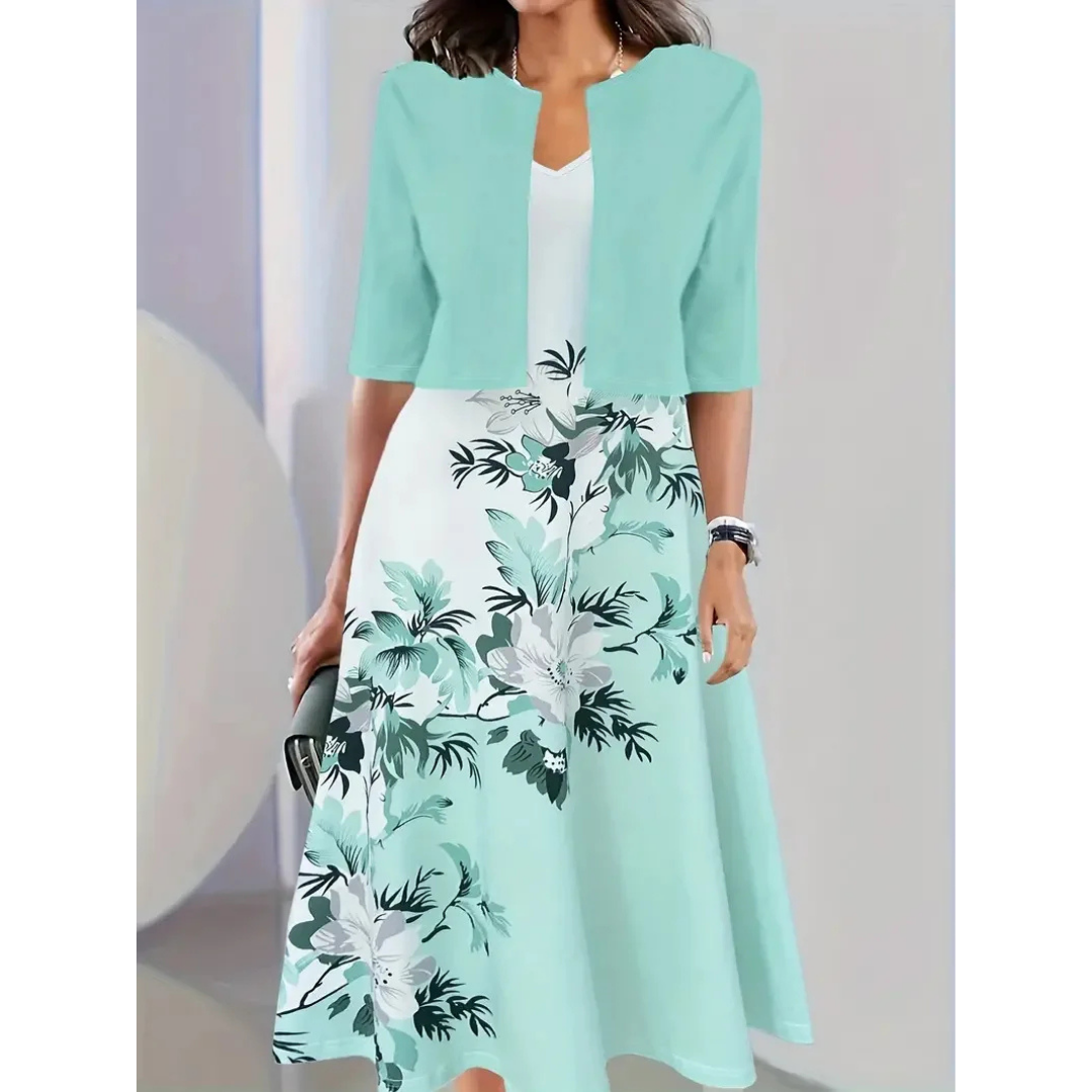CD | Rochie mini plisată cu mâneci scurte