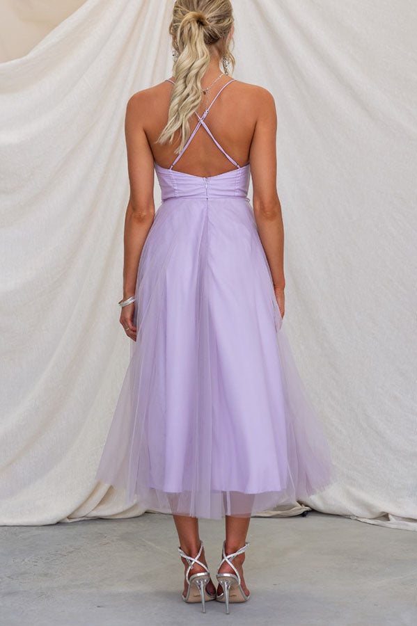 CD | Rochie midi Bustier din tul