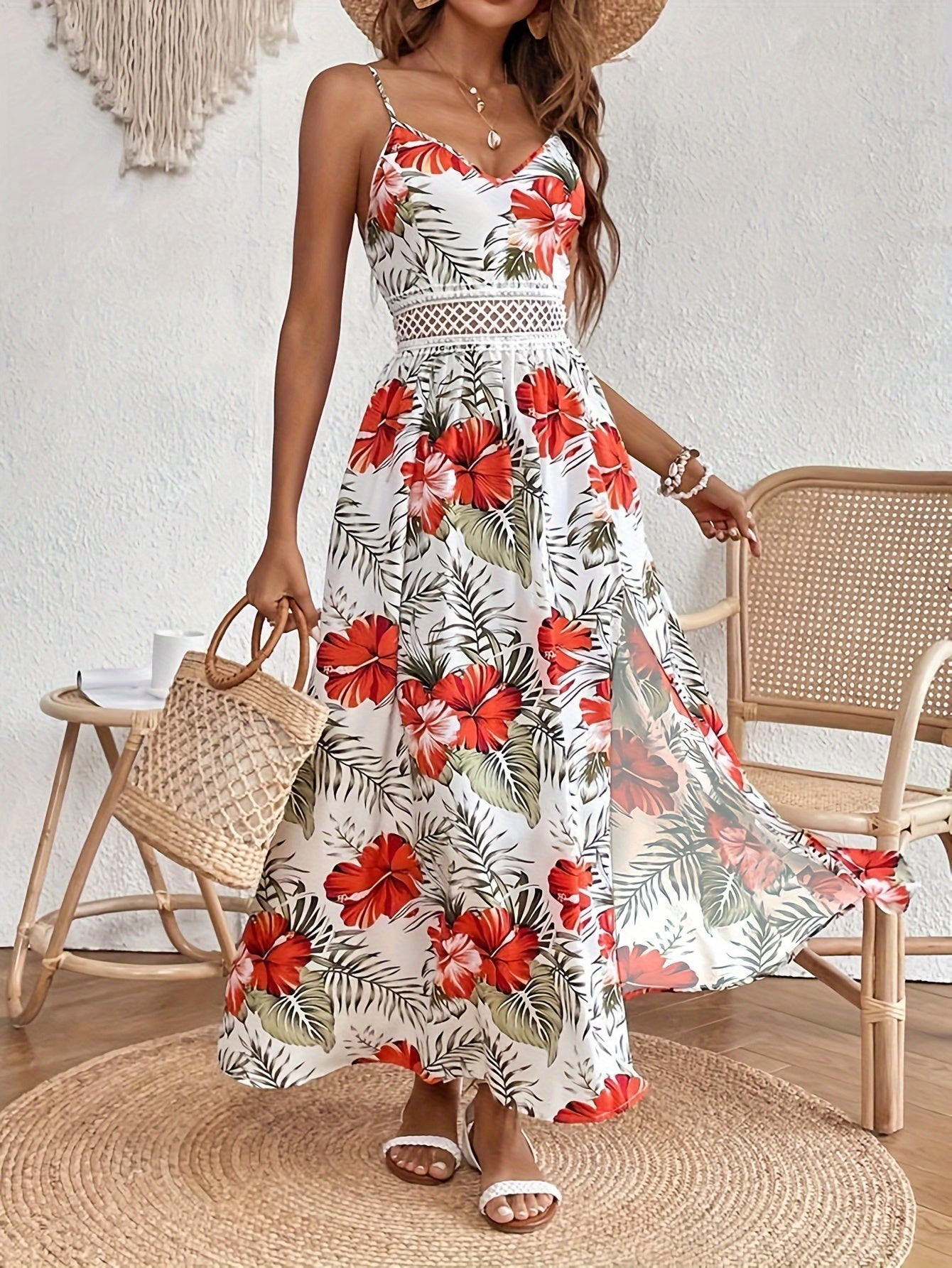 CD | Rochie maxi florală elegantă