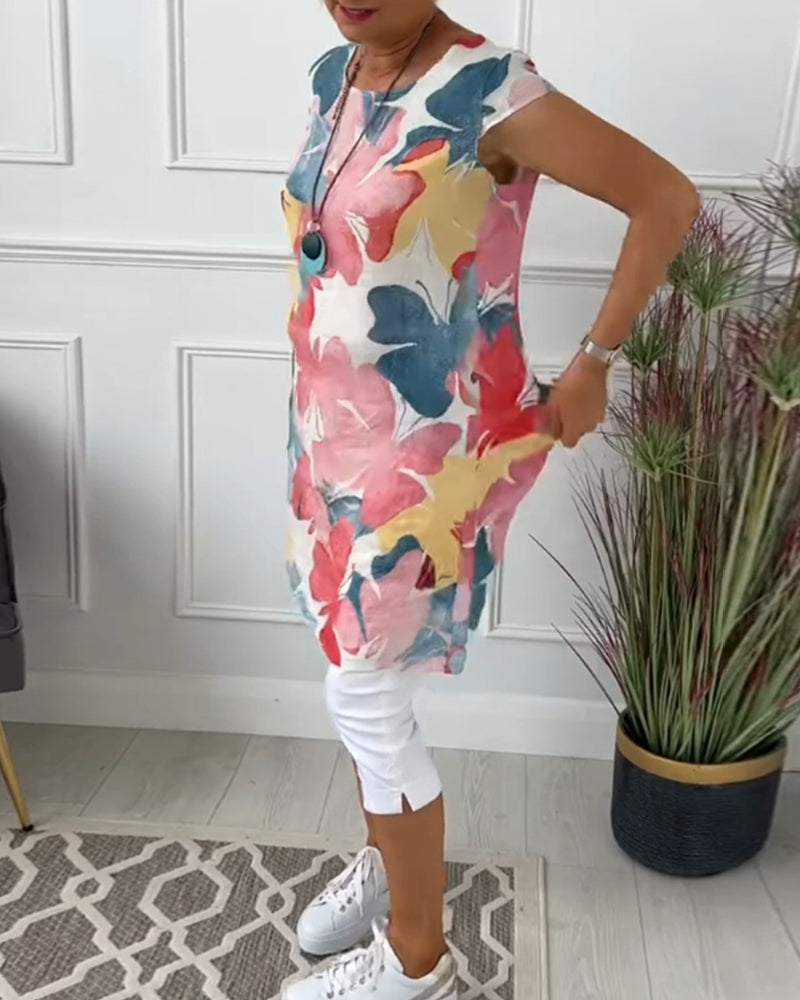 CD - Rochie casual cu flori