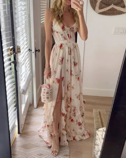 CD | Rochie maxi florală elegantă
