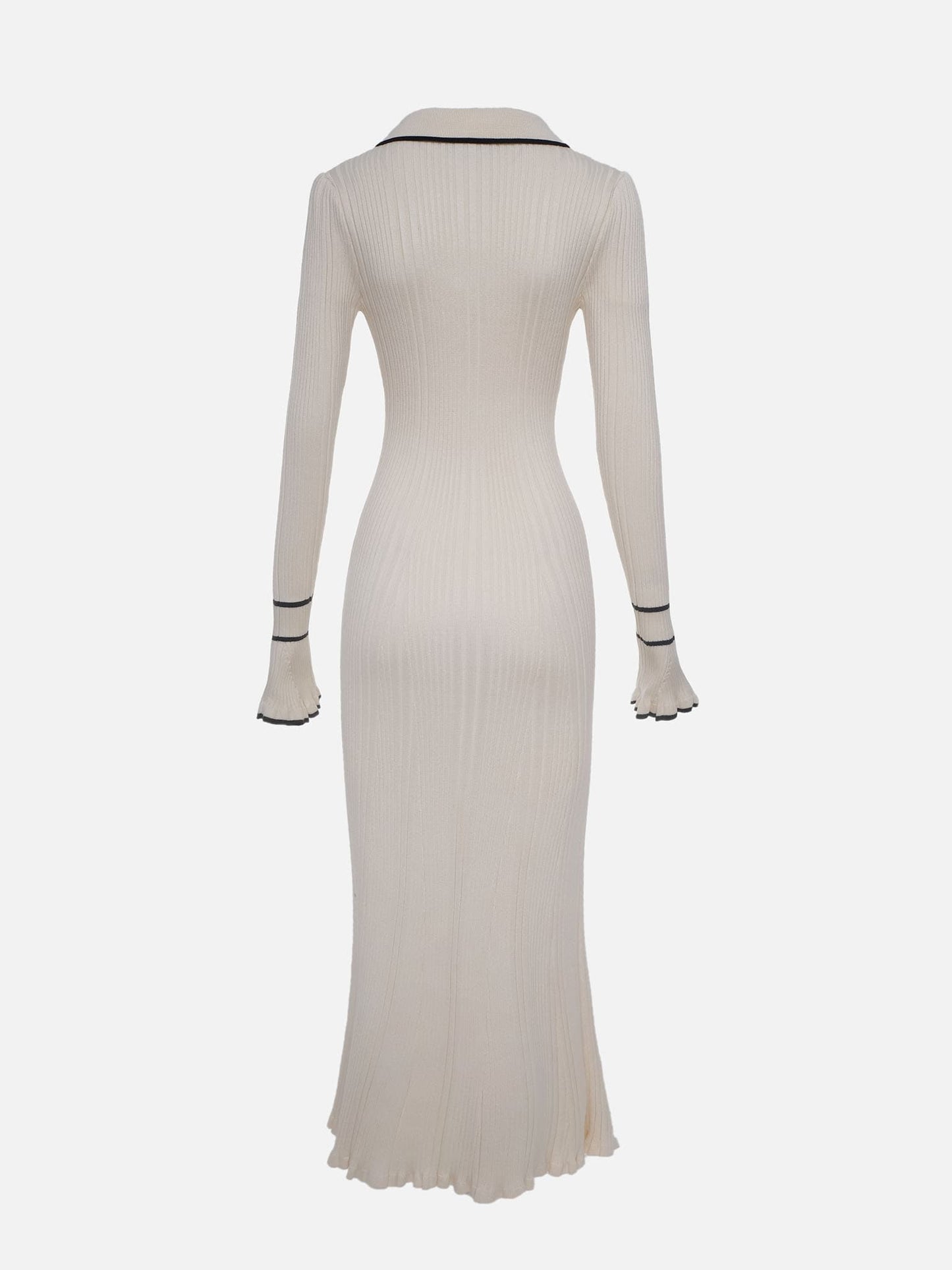 CD | Rochie maxi din tricot cu nervuri
