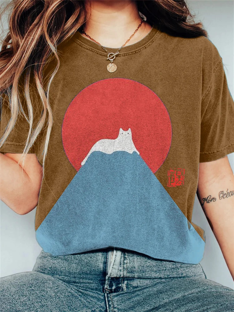 CD | Tricou grafic Cat Mountain