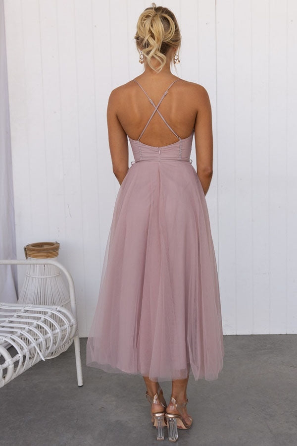 CD | Rochie midi Bustier din tul