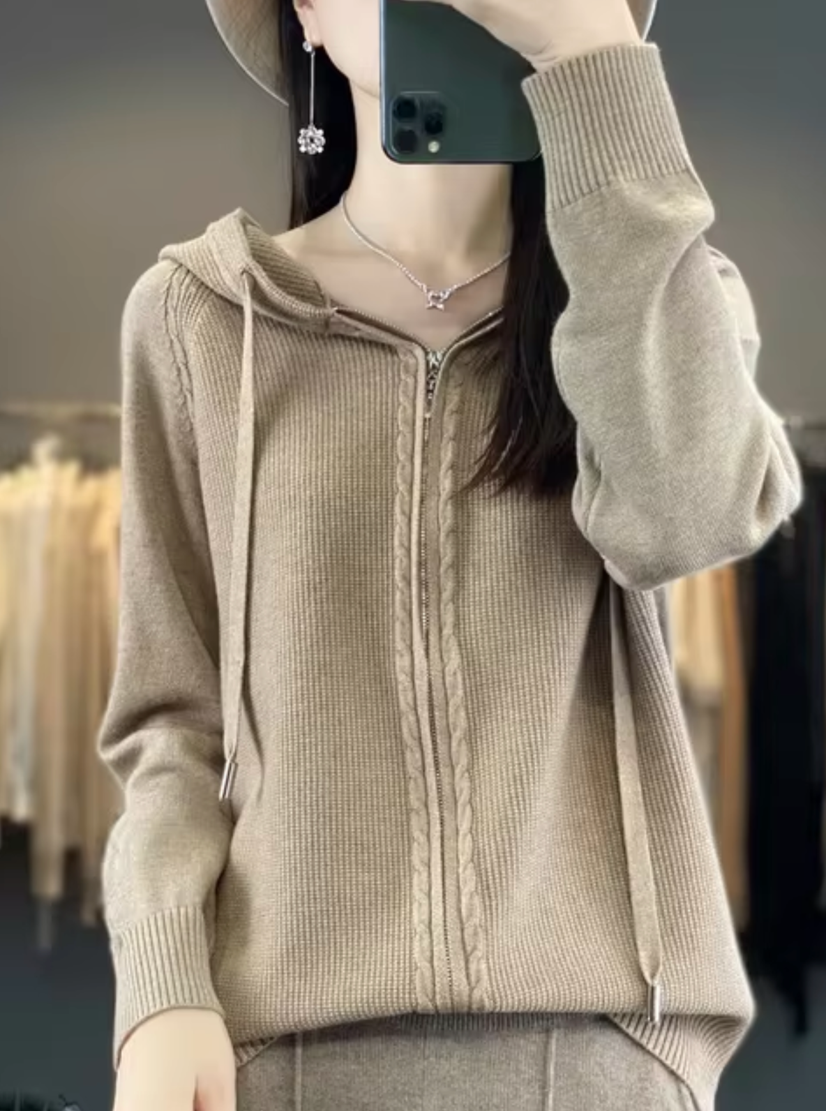 CD | Cardigan de iarnă relaxat și elegant