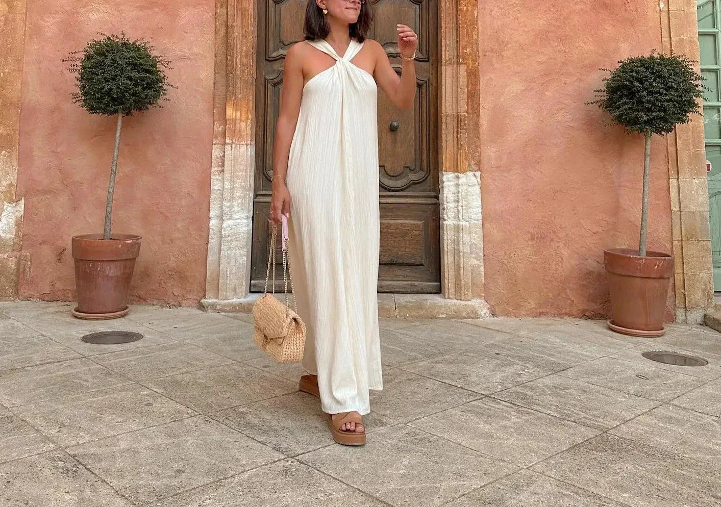 CD - Rochie maxi sexy fără mâneci