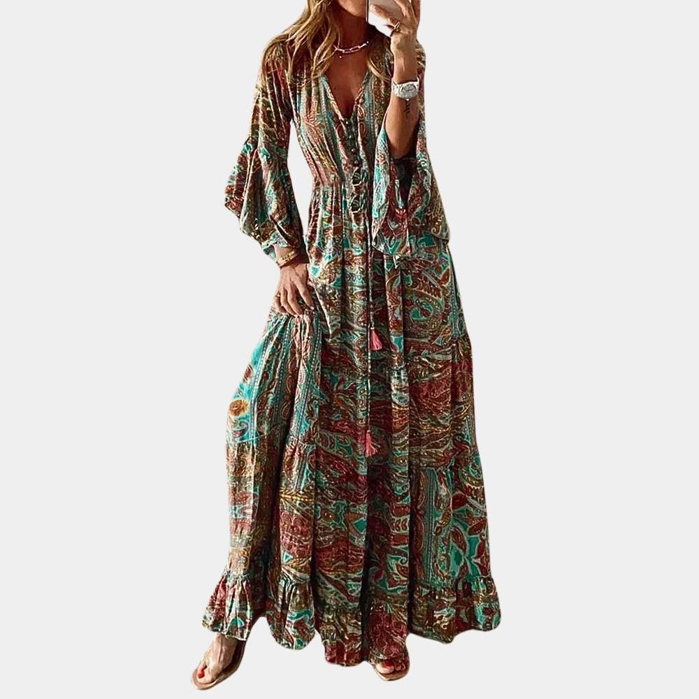 CD | rochie lungă boemă elegantă pentru utilizare versatilă
