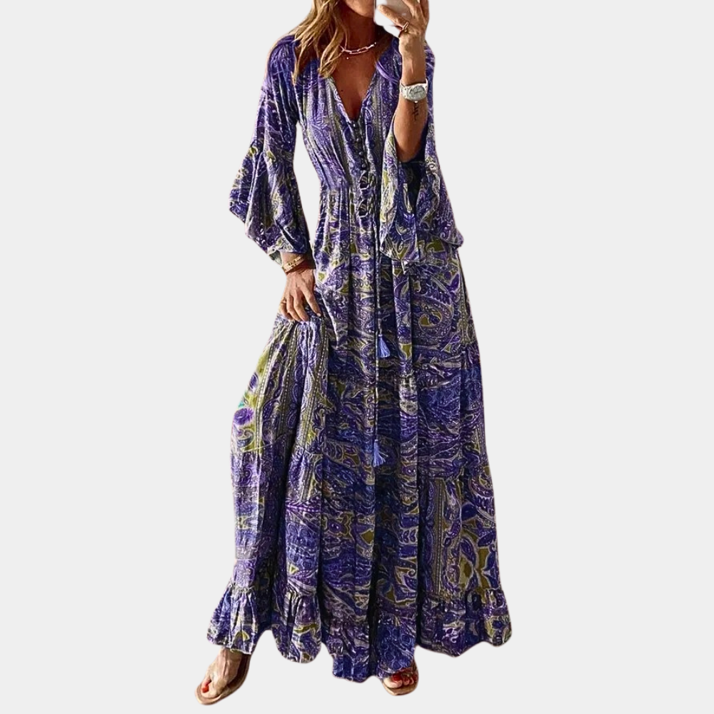 CD | rochie lungă boemă elegantă pentru utilizare versatilă