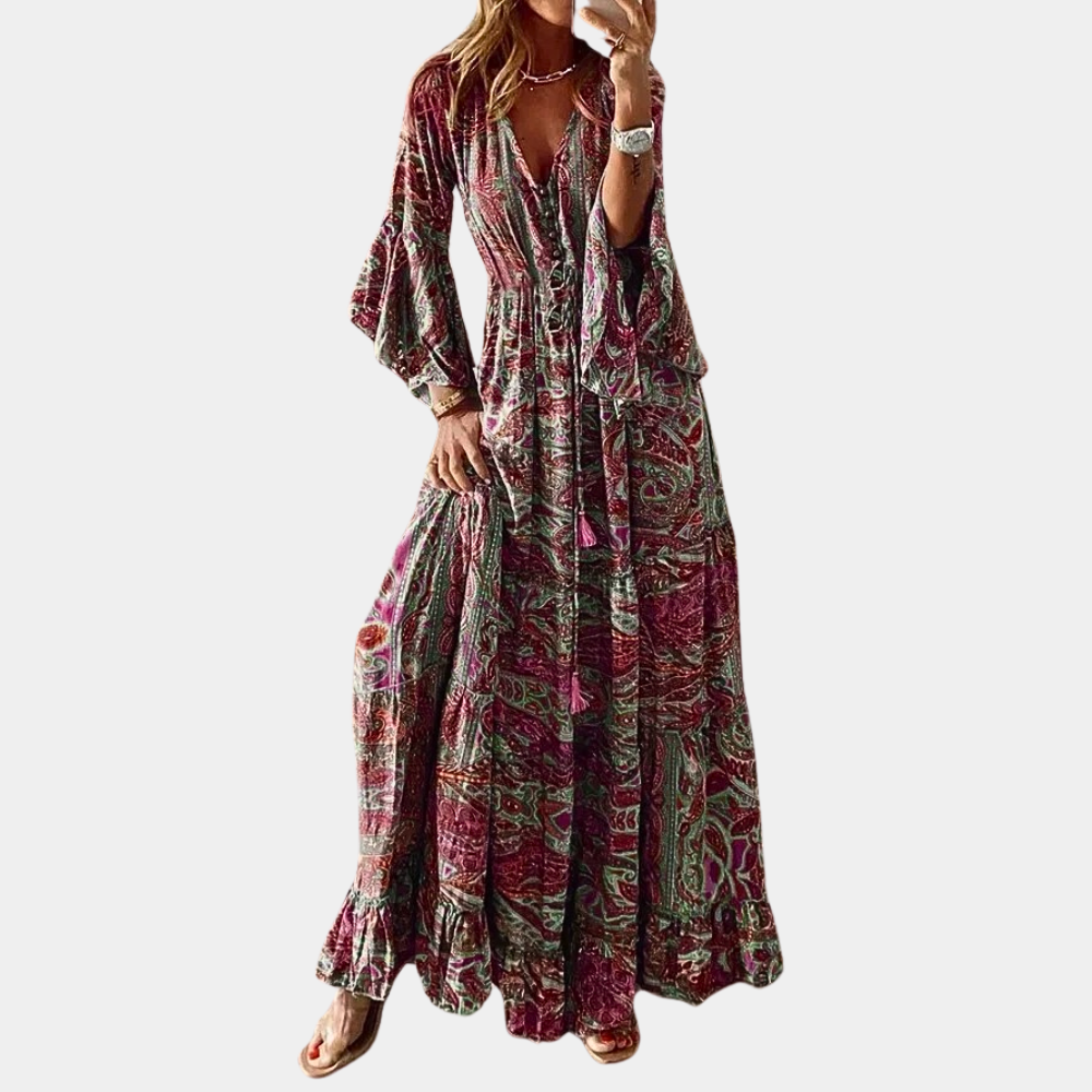 CD | rochie lungă boemă elegantă pentru utilizare versatilă