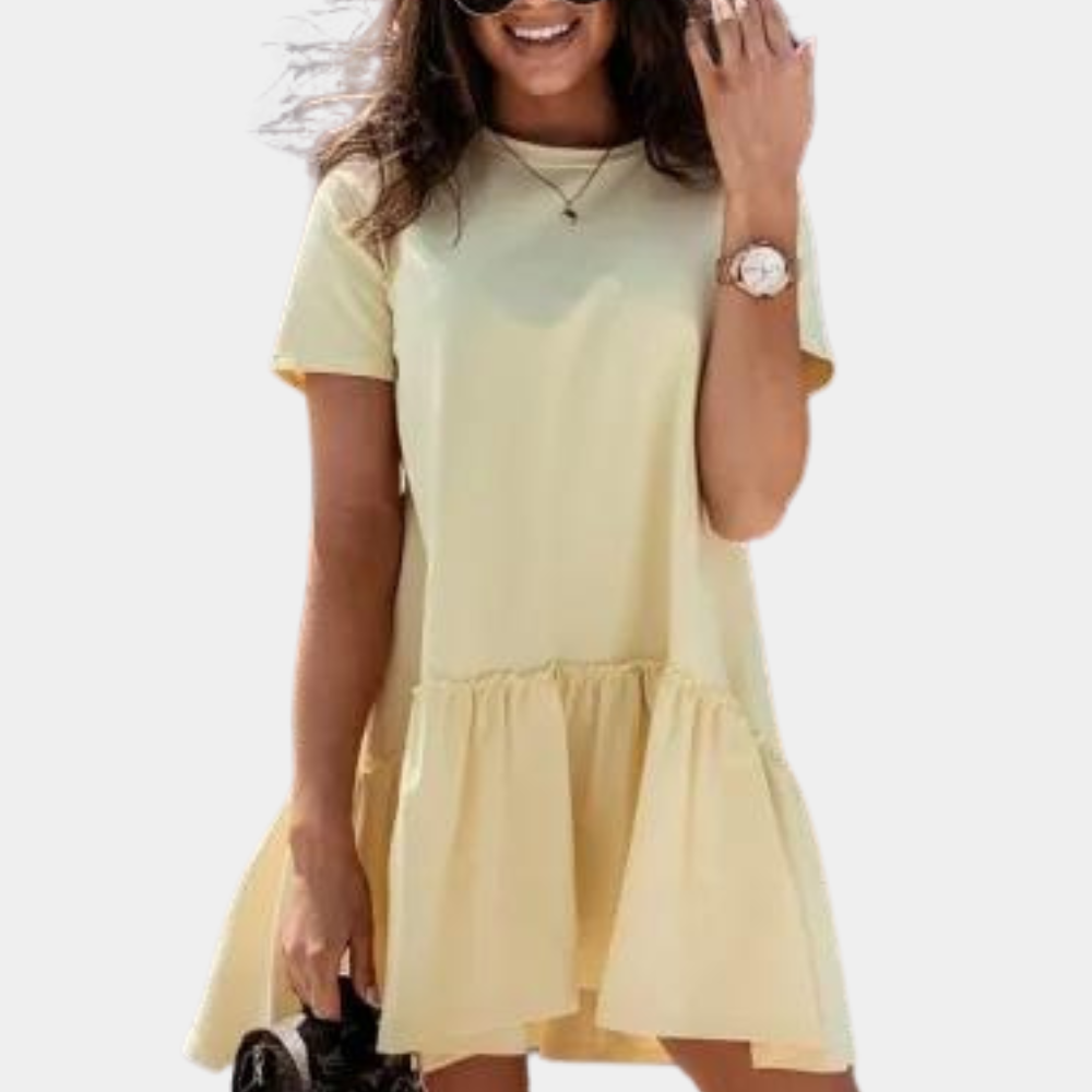 CD | Confortabil casual rochie mini de vară pentru femei