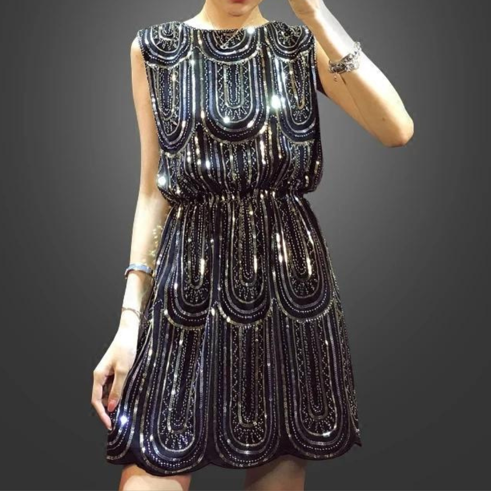 CD | Glamorous paiete vara rochie mini pentru femei
