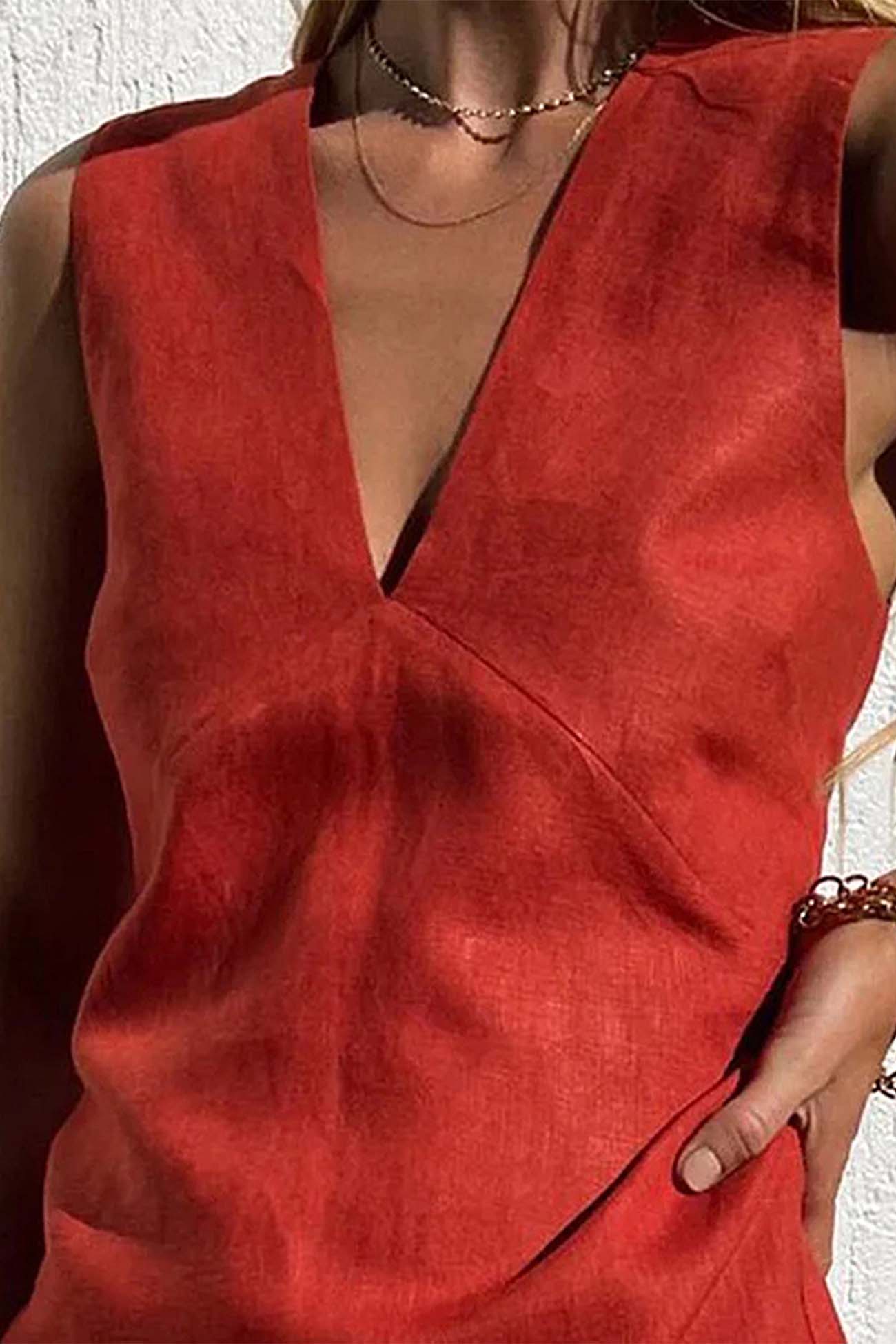 CD | Ladies Rochie mini cu decolteu în V