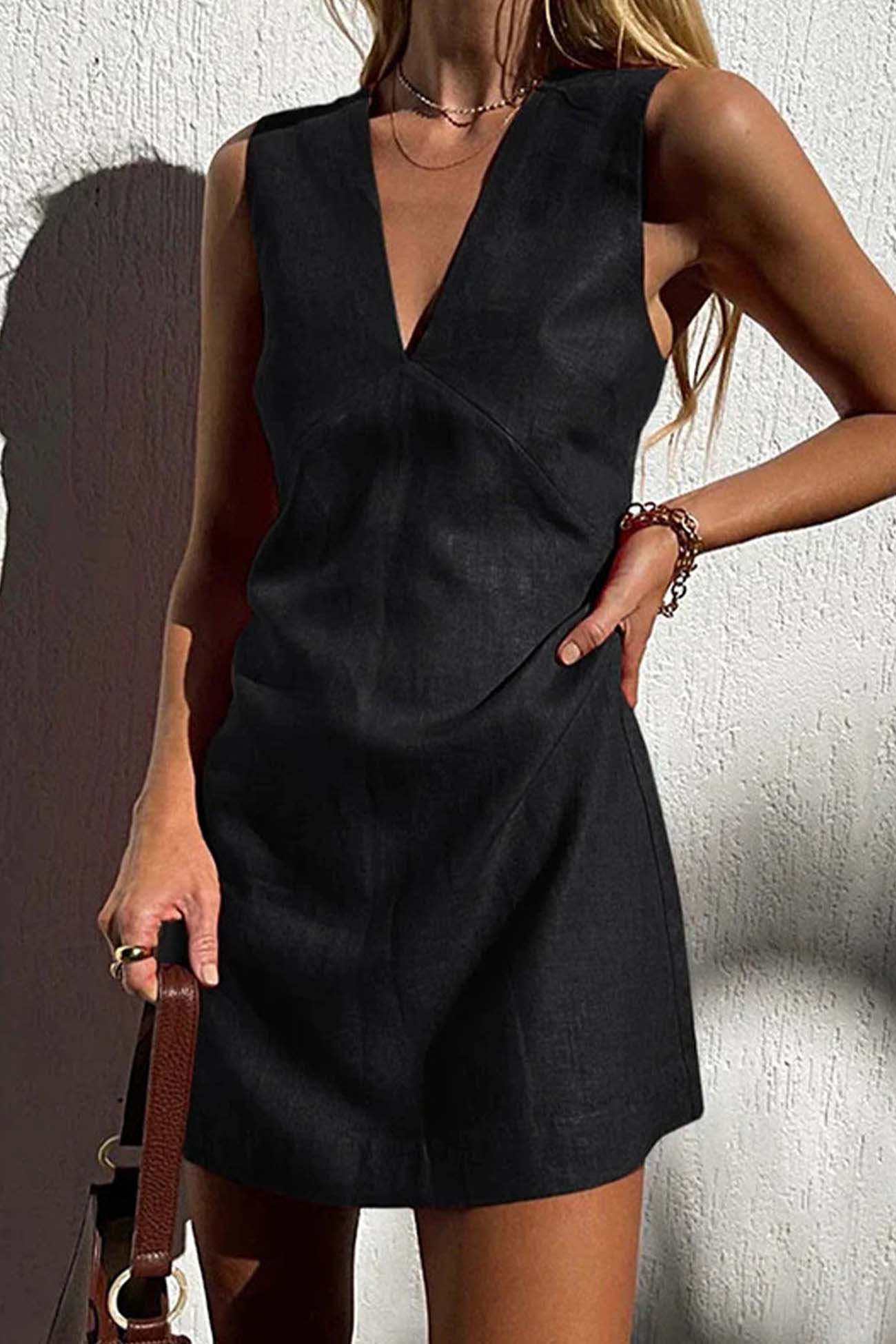 CD | Ladies Rochie mini cu decolteu în V