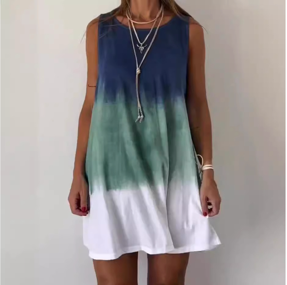 CD | Rochie mini cu imprimare Gradient Tie Dye