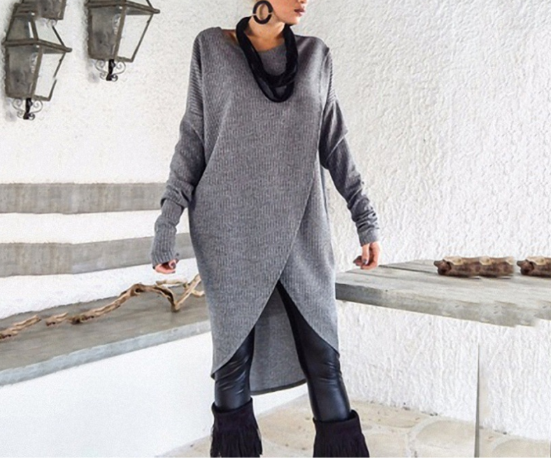 CD - Rochie de iarnă confortabilă, largă
