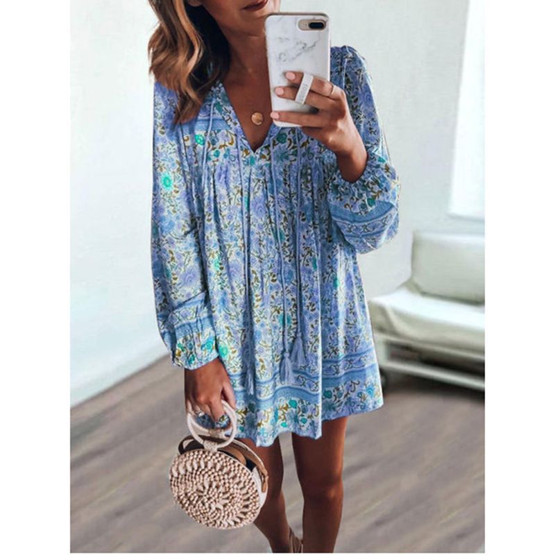 CD | Rochie mini A-line cu imprimeu floral CA4