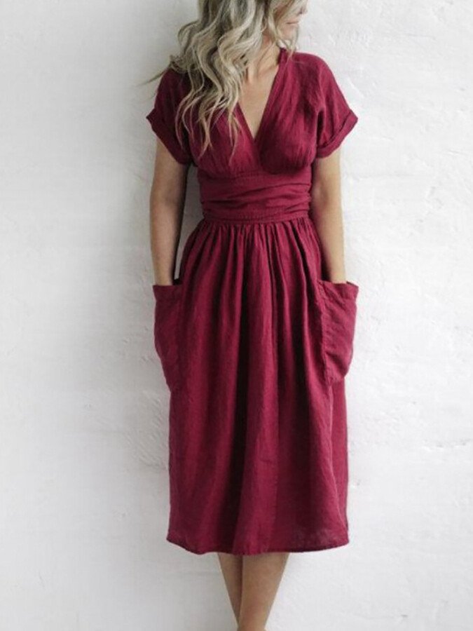 CD | Rochie midi chic pentru ieșirile de vară
