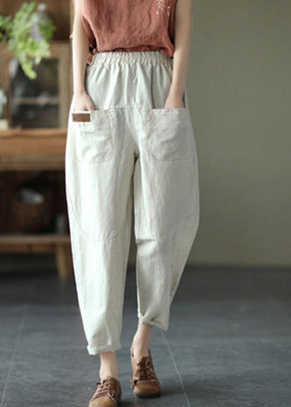 CD | Loose galben vrac Casual pantaloni de vară