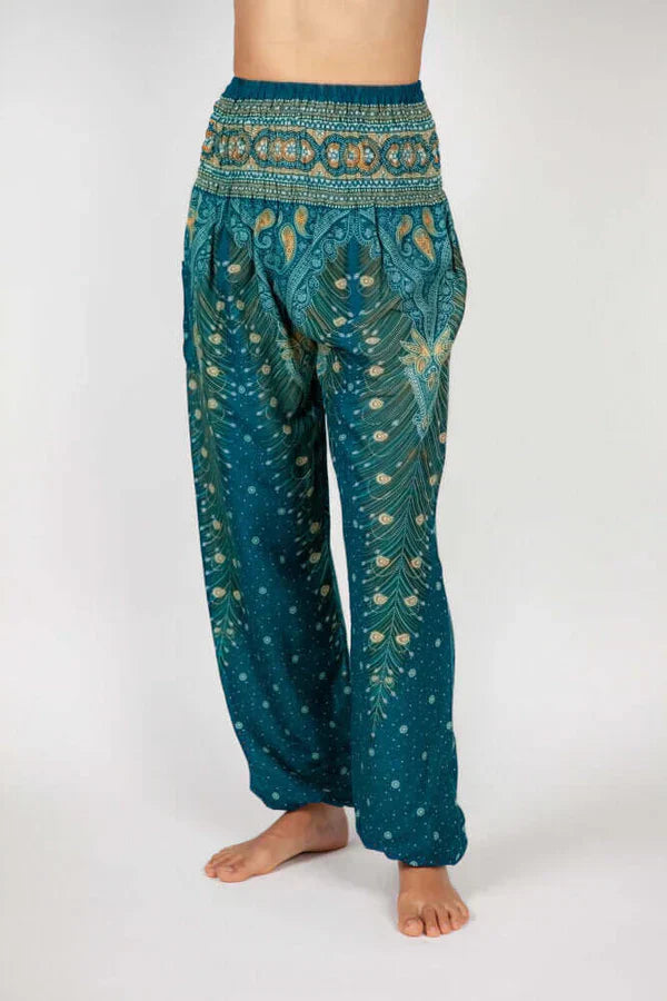 CD | Tasha|Pantaloni harem cu vulcan oriental
