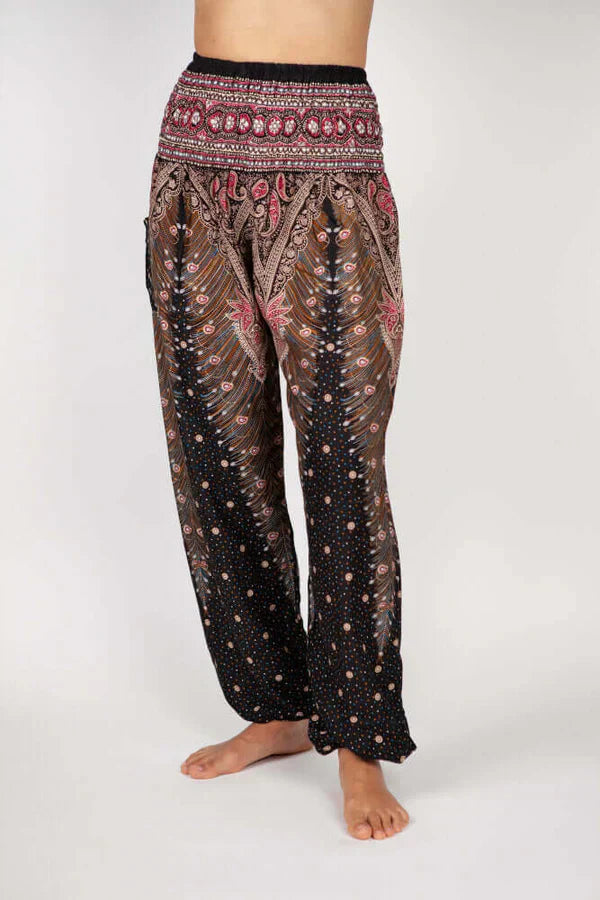 CD | Tasha|Pantaloni harem cu vulcan oriental