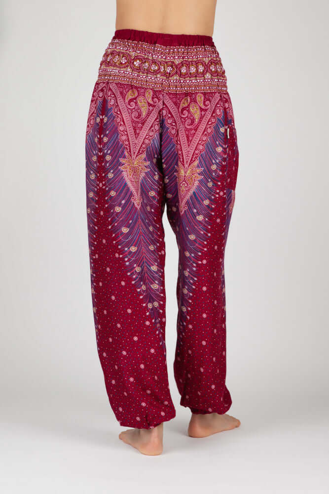 CD | Tasha|Pantaloni harem cu vulcan oriental